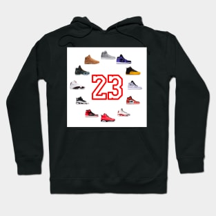 23 basketball shoes Clock Hoodie